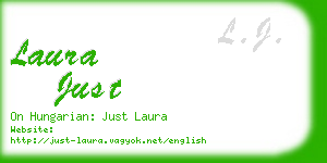 laura just business card